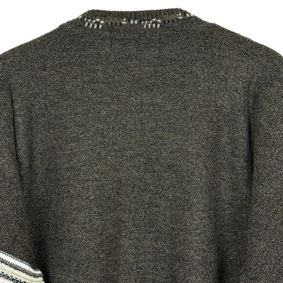 Vtg Protege Collection 3D Knit Pullover Sweater XL Textured Stripes Neutral USA - Picture 10 of 11